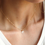 Claire Double Cross Necklace