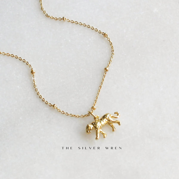 Gold Leopard Pendant Necklace – The Silver Wren