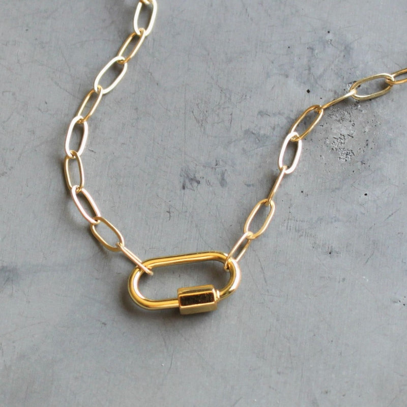 Carabiner Charm Holder Necklace