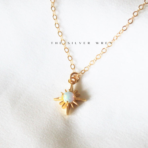 Zuri Opal Star Necklace – The Silver Wren