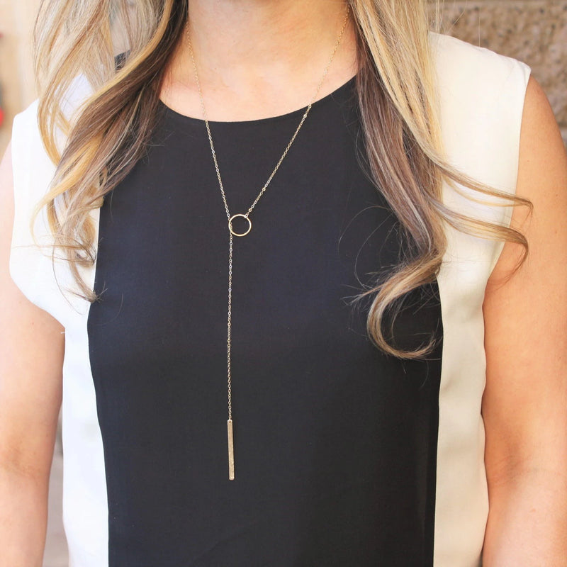 Ember Long Lariat Necklace