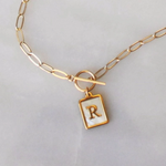 Rory Toggle Initial Necklace