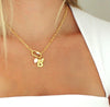 Goldie Carabiner Charm Necklace