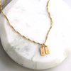 Rony Gold Tag Necklace