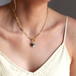 Natural Labradorite Toggle Necklace