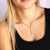 Avery Gold Coin Lariat Necklace