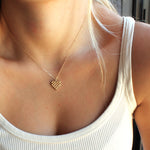 Luella Gold Heart Pendant Necklace