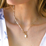 Pearl Toggle Beaded Necklace