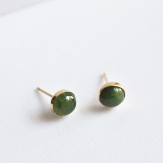 Jade Stud Earrings