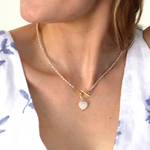 Natural Moonstone Toggle Necklace