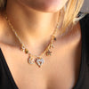 Jeweled Multi Charm Necklace