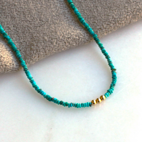 Nyla Beaded Turquoise Necklace