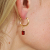 Jules Real Garnet Earrings