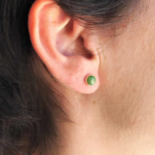 Jade Stud Earrings