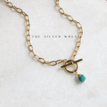 Prim Toggle Birthstone Necklace