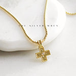 Gold Cross Pendant Necklace