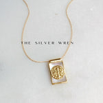 Mother of Pearl & Gold Pendant Necklace