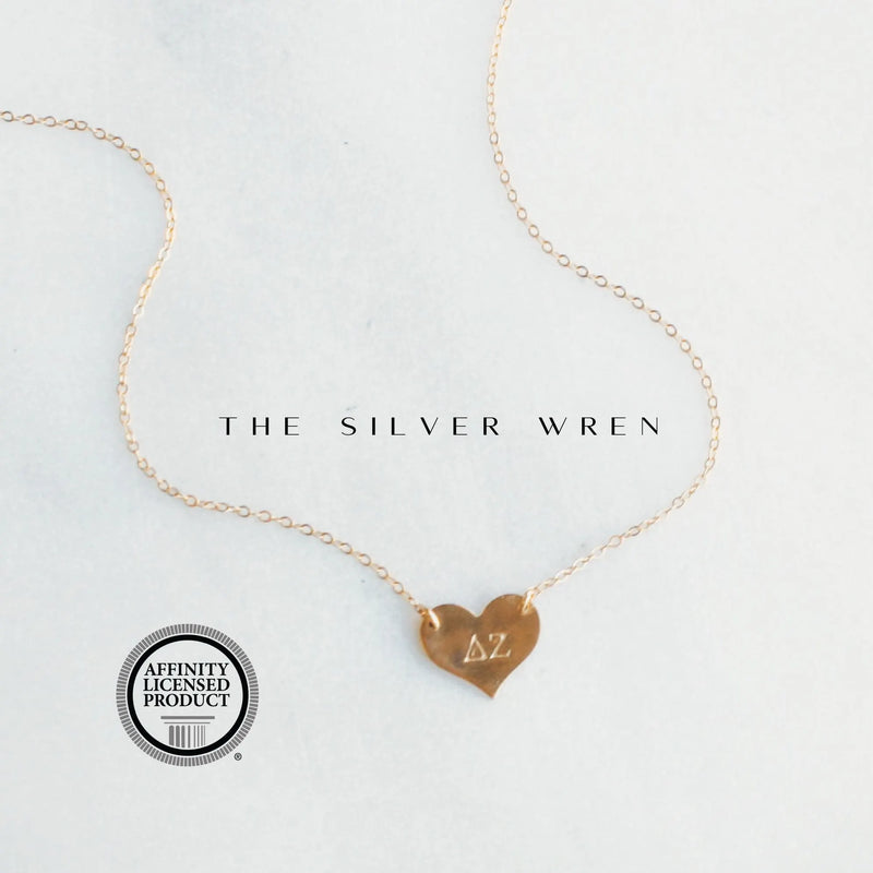 Delta Zeta Heart Necklace