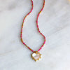 Unity Beaded Necklace with Heart Pendant - Choose your color