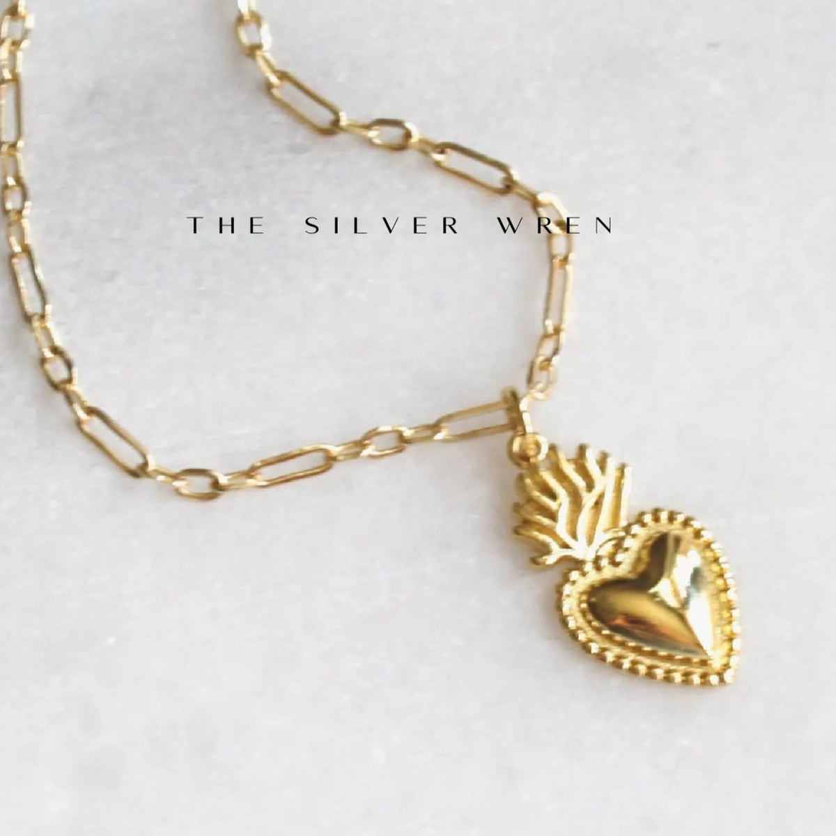 Sacred Heart Pendant Necklace