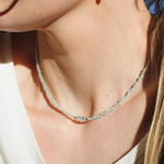 Beaded Aquamarine Necklace