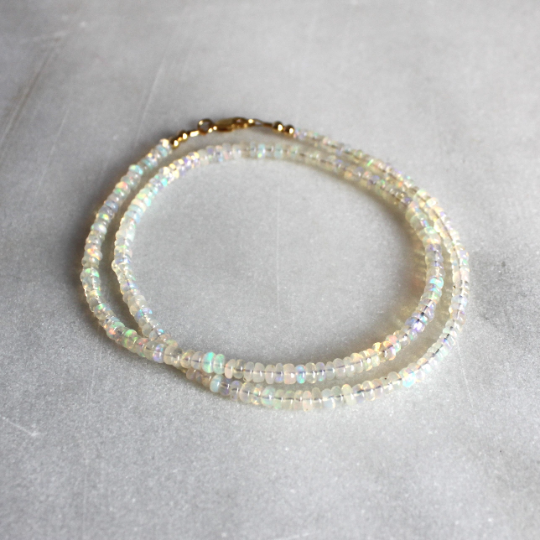Ethiopian Opal Beaded Necklace
