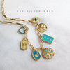 Teal Multi Charm Necklace