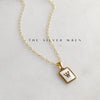 Mother of Pearl Initial Necklace