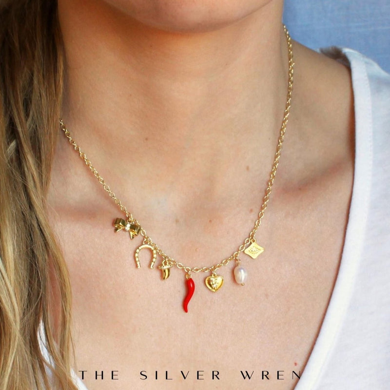 14kt Gold Filled Multi Charm Necklace