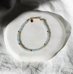 Aquamarine Beaded Bracelet