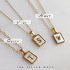 Mother of Pearl Initial Necklace