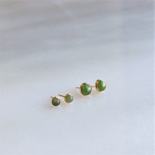 Jade Stud Earrings