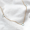 Riley Ultra Tiny Aquamarine Necklace