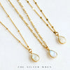 Joelle Moonstone Drop Necklace