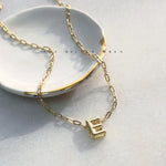 Slide Letter Initial Necklace