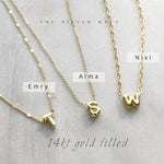 Slide Letter Initial Necklace