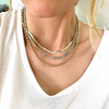 Silver or Gold Beaded Necklace