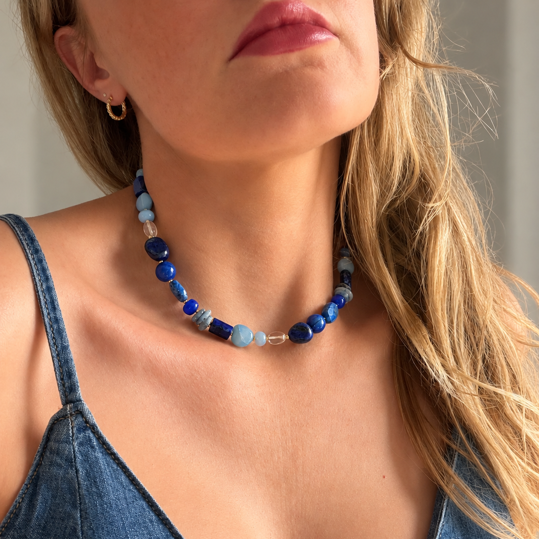 Blue Mesa Gemstone Layering Necklace