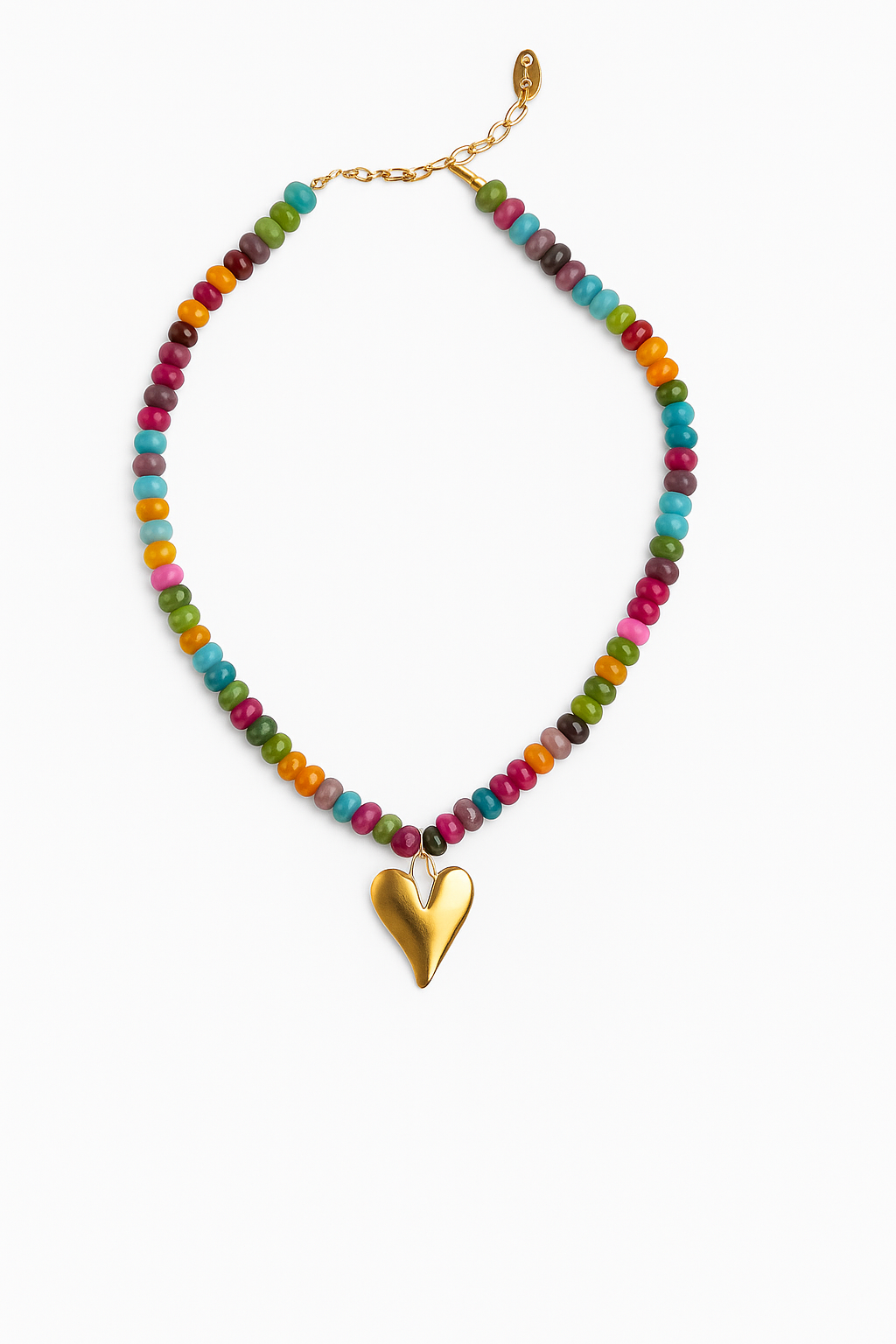 Celine Heart Beaded Necklace