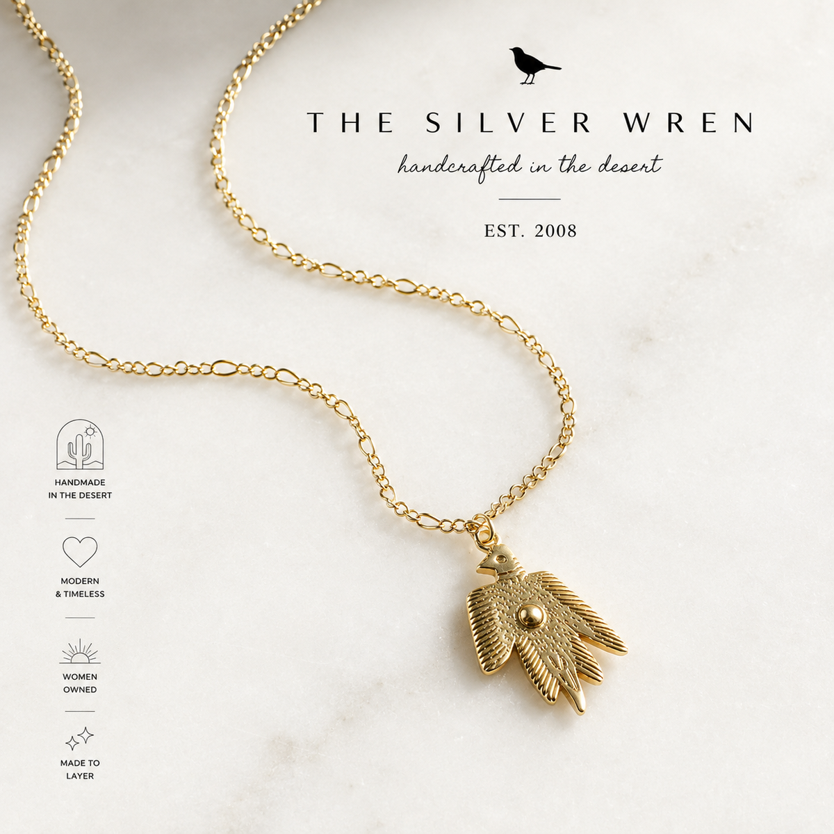 Desert Flight Pendant Necklace