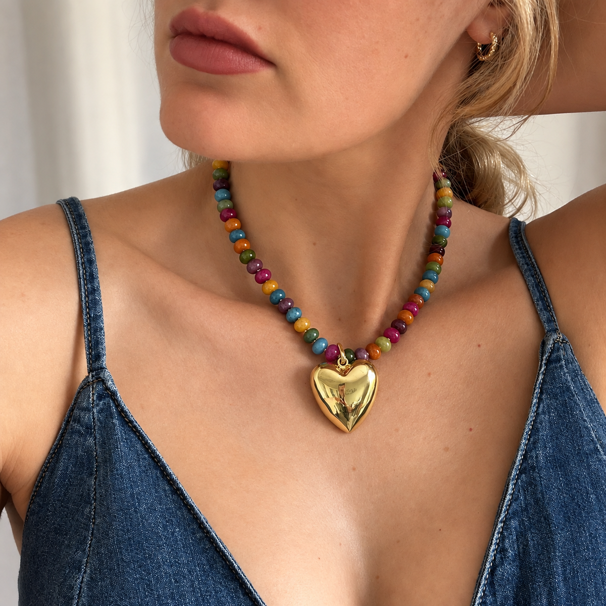 Monroe Stone Candy Necklace