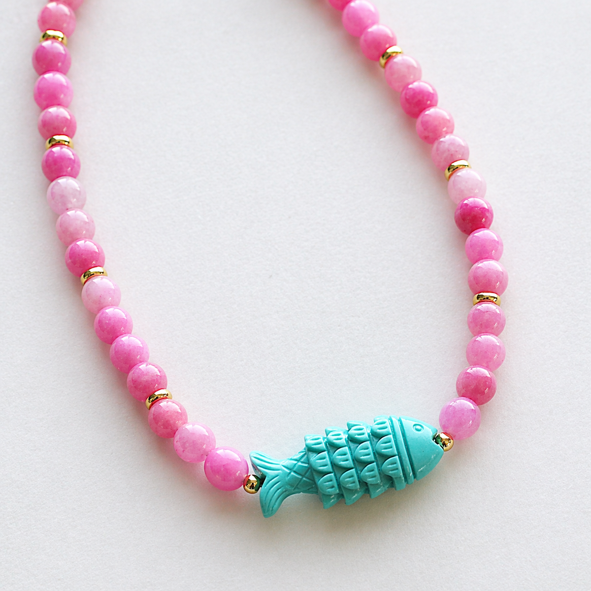 Essie Beaded Fish Necklace