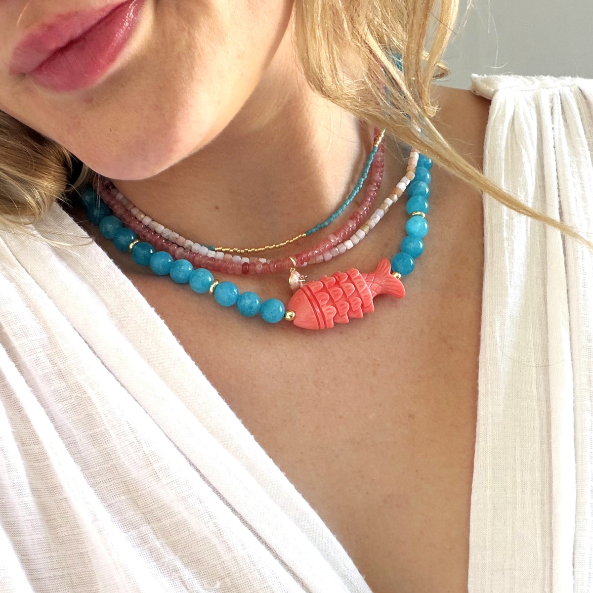 Core Gemstone Layering Necklaces