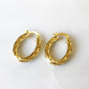 Oval Chunky Gold Hoops