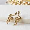 Gold Snake Stud Earrings