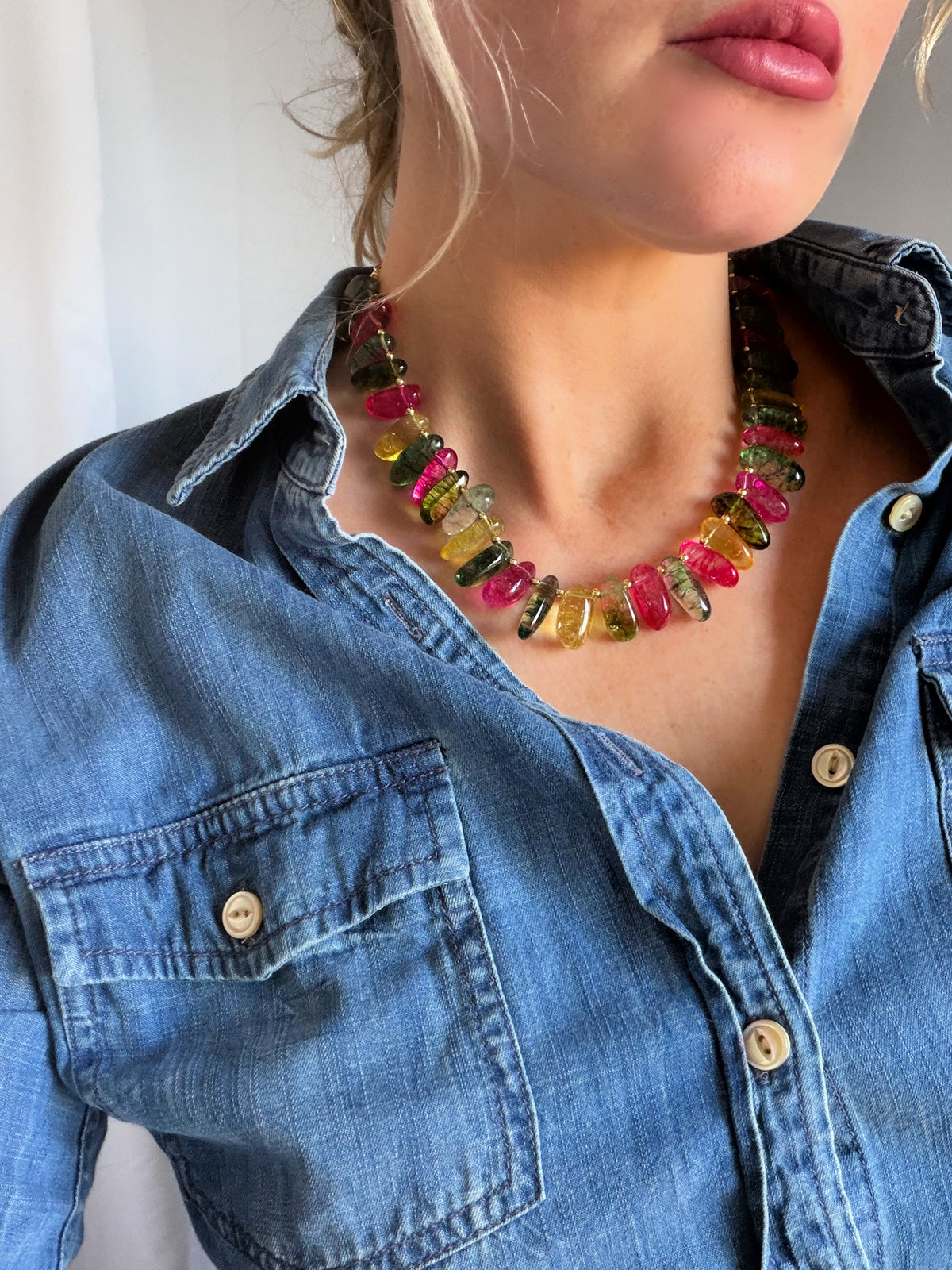 Wild Flower Quartz Statement Necklace