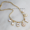 White Multi Charm Necklace