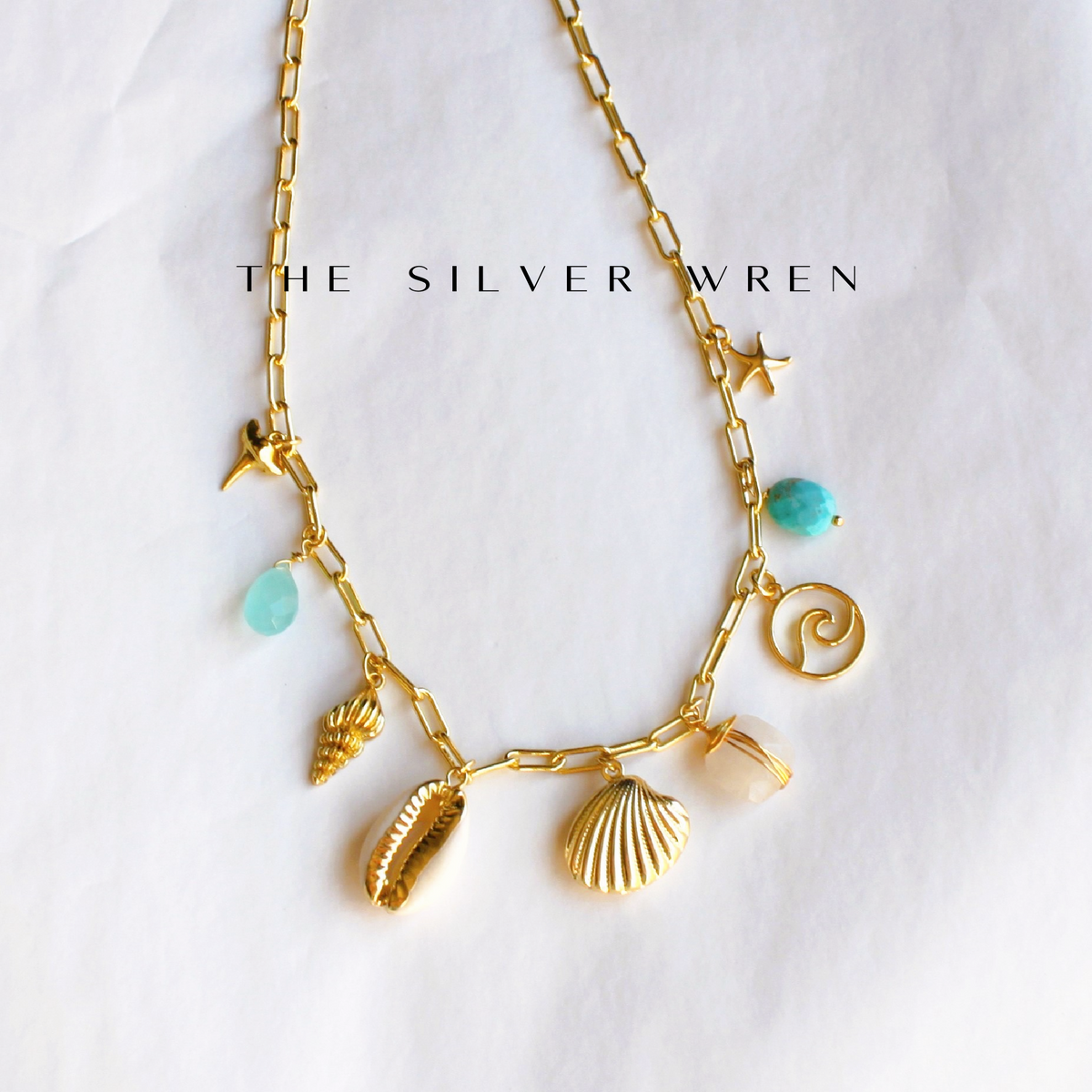 Simple Beach Multi Charm Necklace