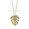 Hammered Palm Leaf Necklace