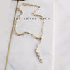 Orla Moonstone Lariat Necklace